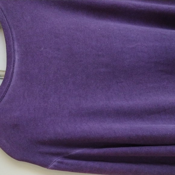 Women's 3X dark purple yoga lounge top - Picture 6 of 6